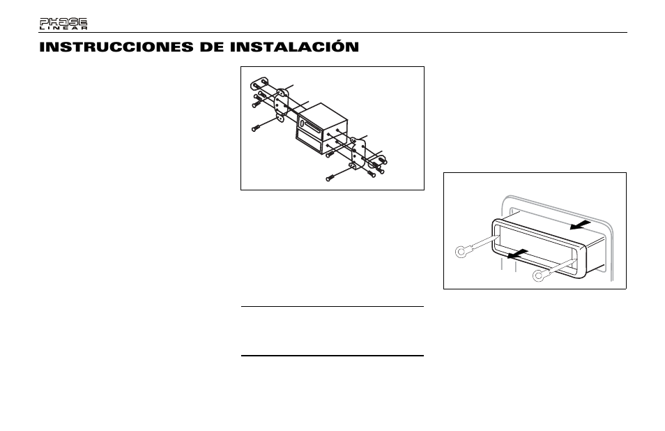 Instrucciones de instalación | Audiovox Jensen Phase Linear UMP400 User Manual | Page 22 / 54