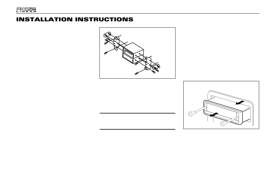 Installation instructions | Audiovox Jensen Phase Linear UMP400 User Manual | Page 4 / 54