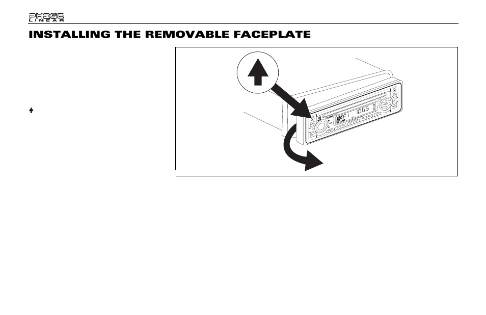 Installing the removable faceplate, Faceplate installation, Faceplate detachment | Handling precautions, Rele ase | Audiovox Jensen Phase Linear UMP400 User Manual | Page 6 / 54