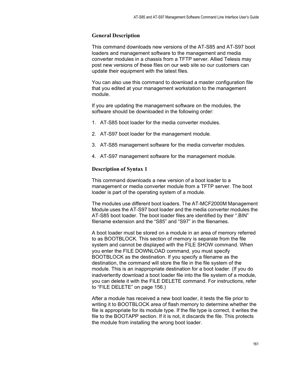 Allied Telesis AT-S97 User Manual | Page 161 / 218