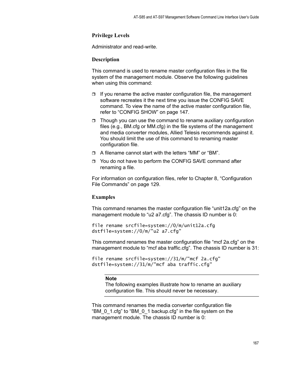 Allied Telesis AT-S97 User Manual | Page 167 / 218