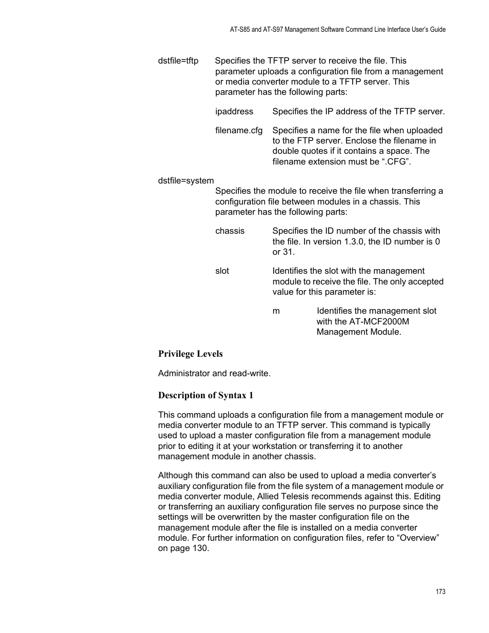 Allied Telesis AT-S97 User Manual | Page 173 / 218