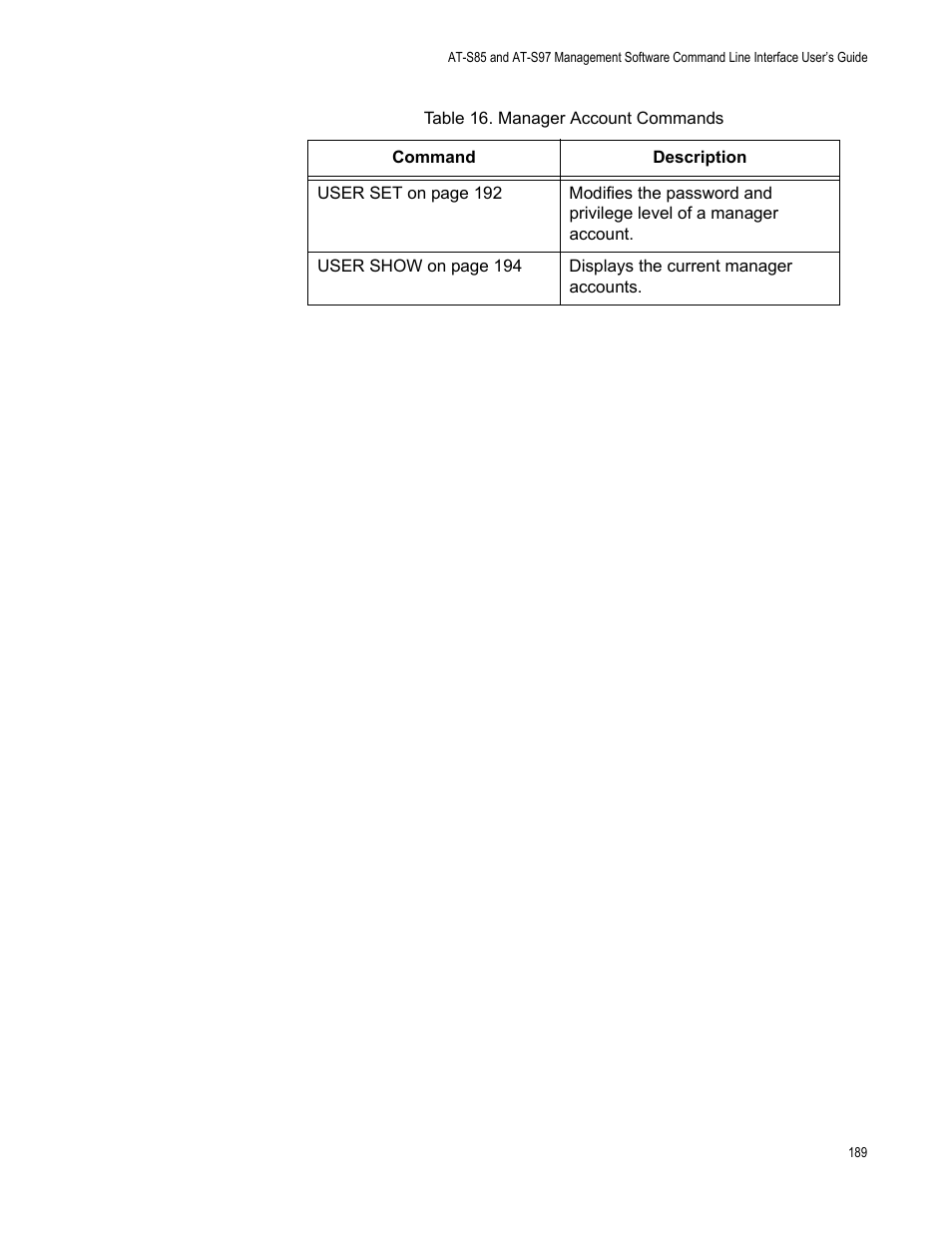 Allied Telesis AT-S97 User Manual | Page 189 / 218