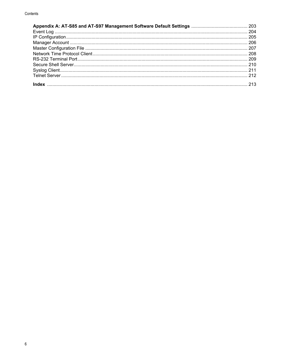 Allied Telesis AT-S97 User Manual | Page 6 / 218