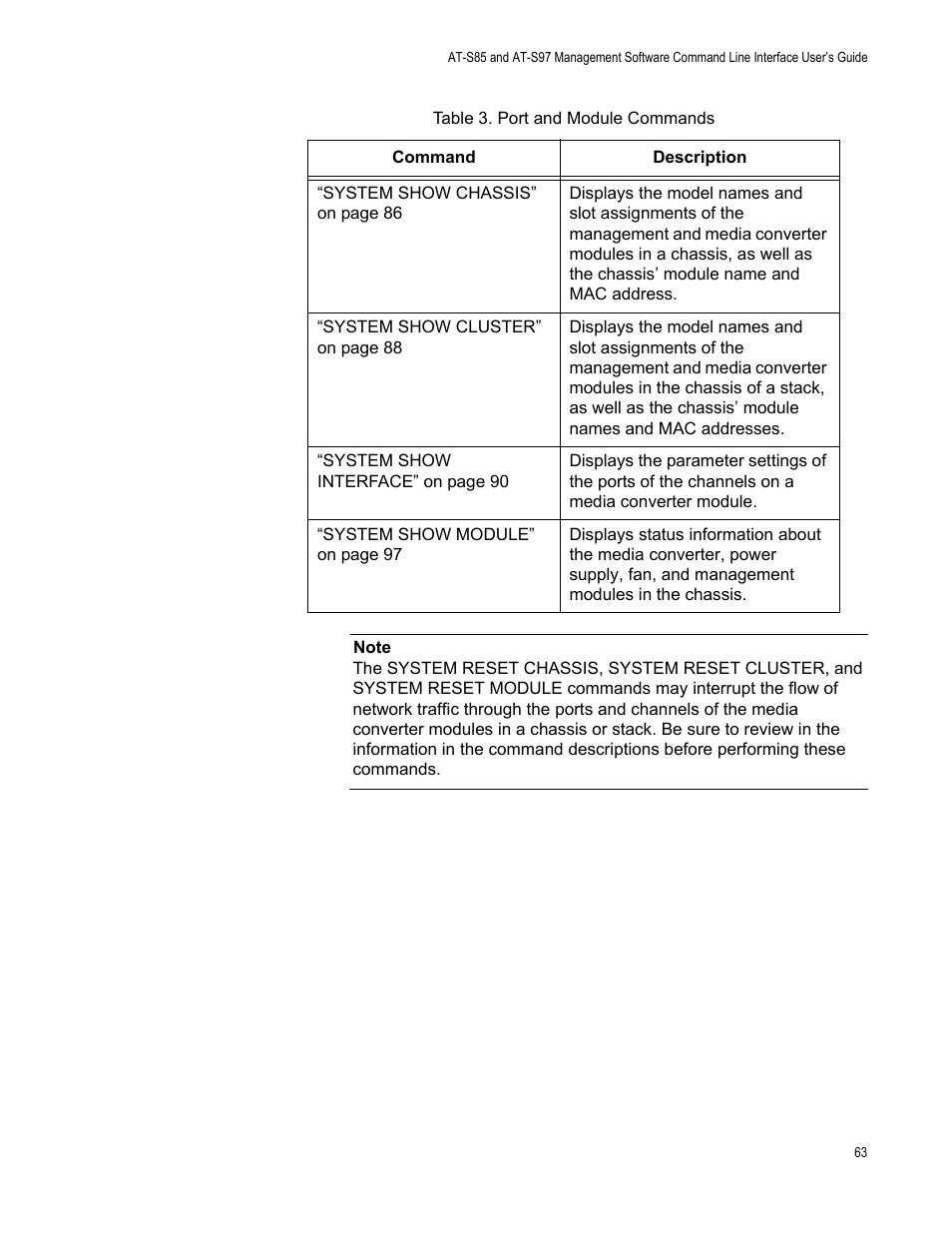 Allied Telesis AT-S97 User Manual | Page 63 / 218