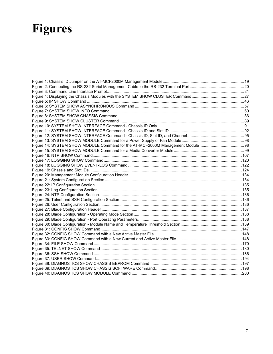 Figures | Allied Telesis AT-S97 User Manual | Page 7 / 218