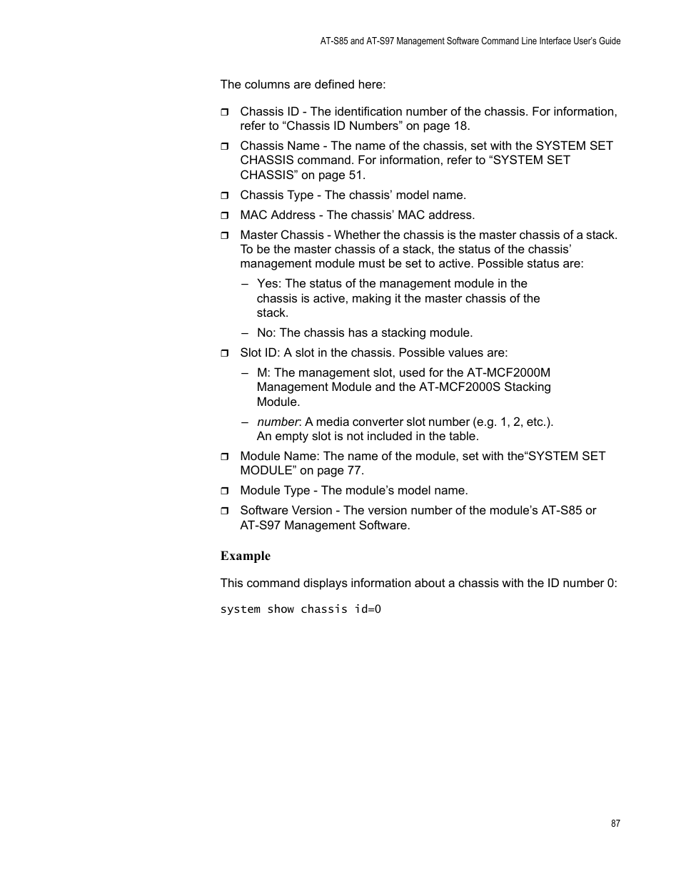 Allied Telesis AT-S97 User Manual | Page 87 / 218