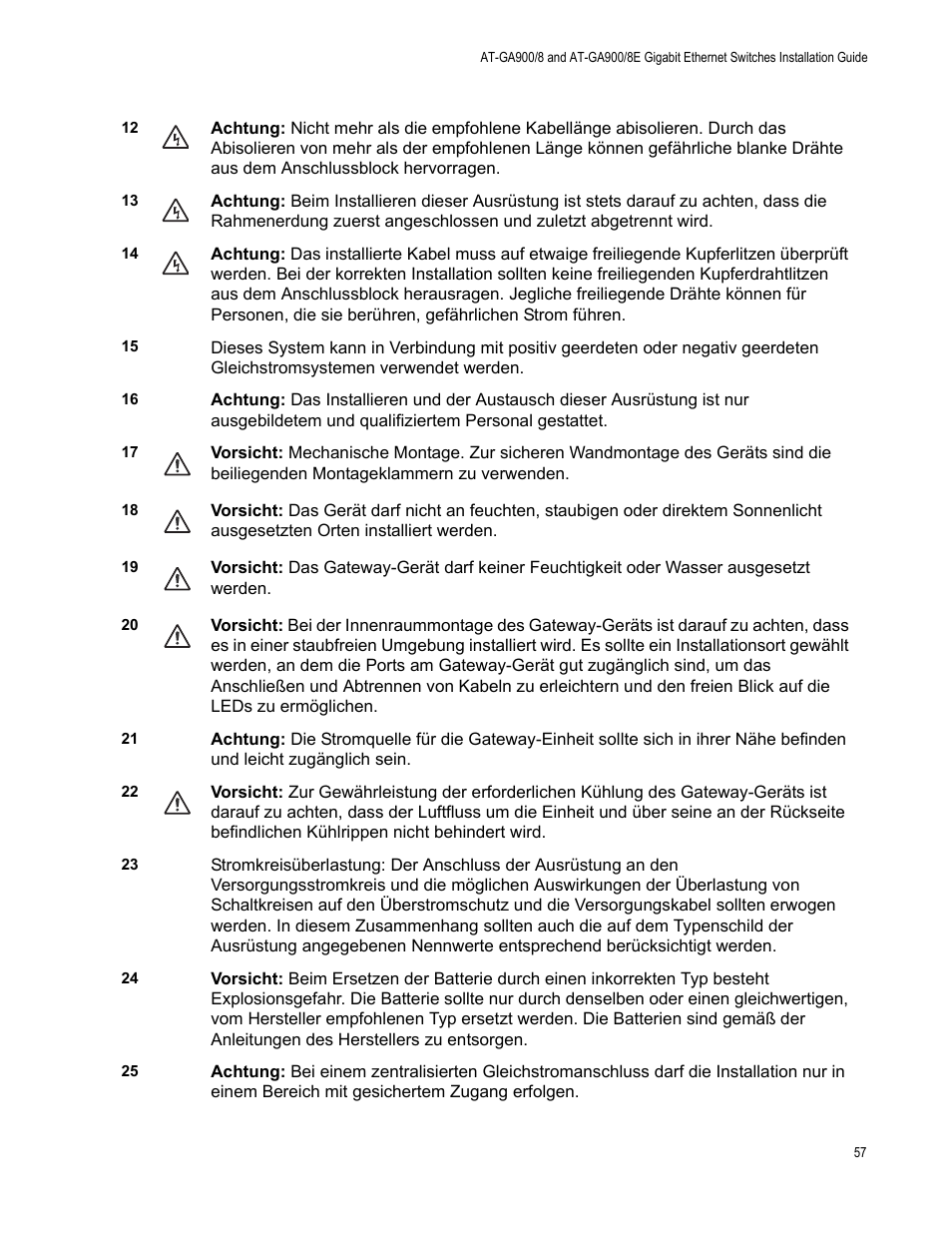 Allied Telesis AT-GS900/8E User Manual | Page 57 / 76