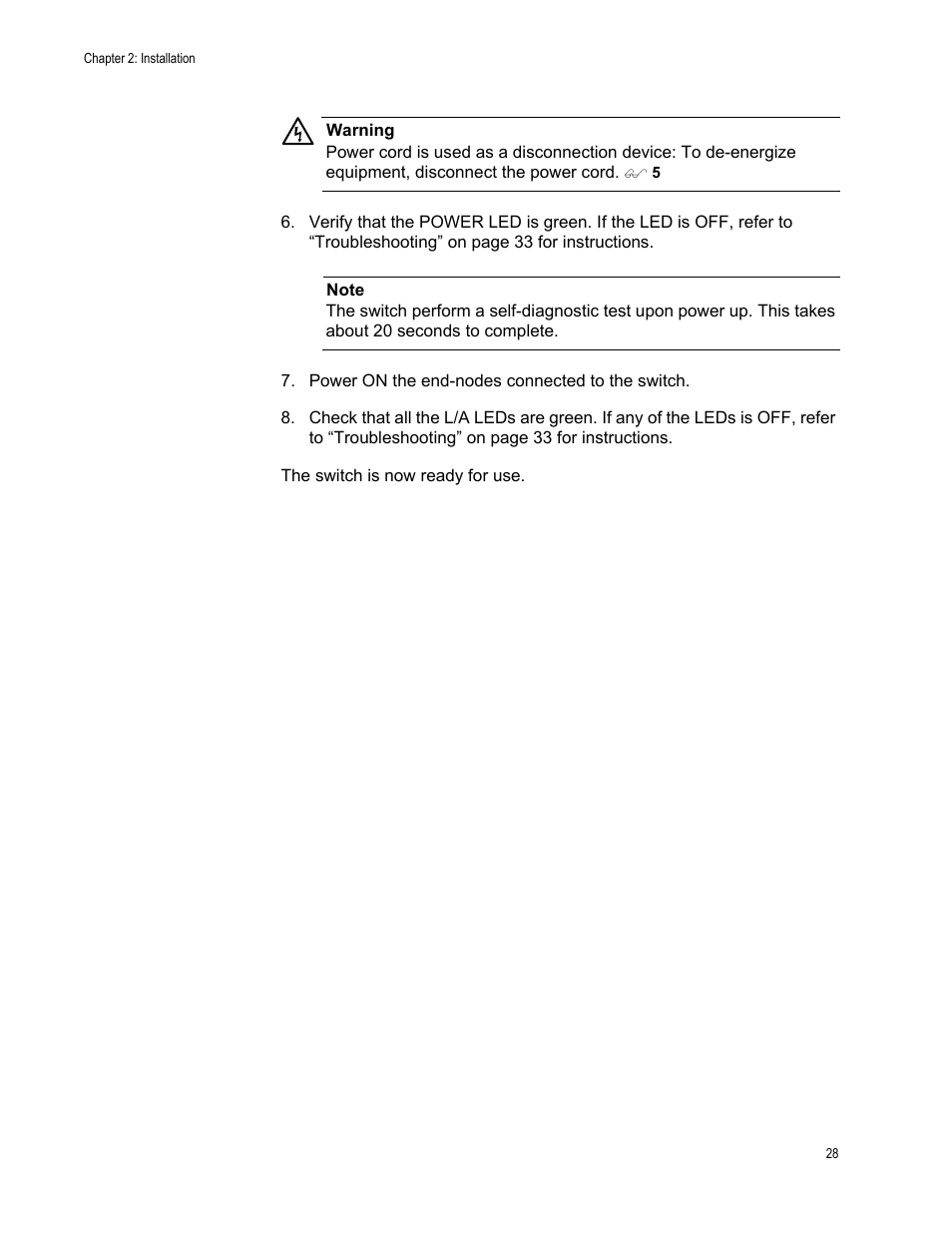 Allied Telesis AT-GS900/8E User Manual | Page 28 / 61
