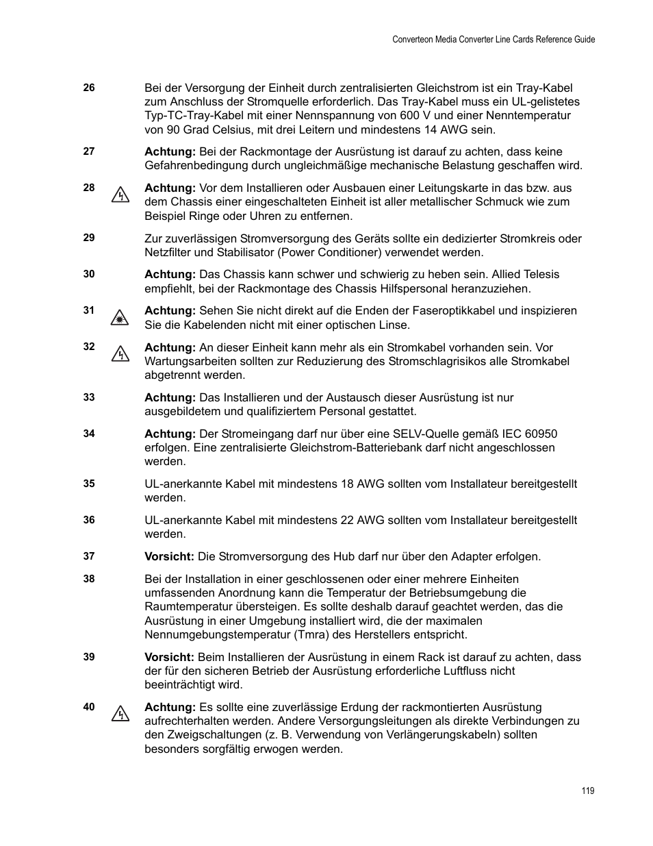 Allied Telesis AT-CM70S User Manual | Page 119 / 136