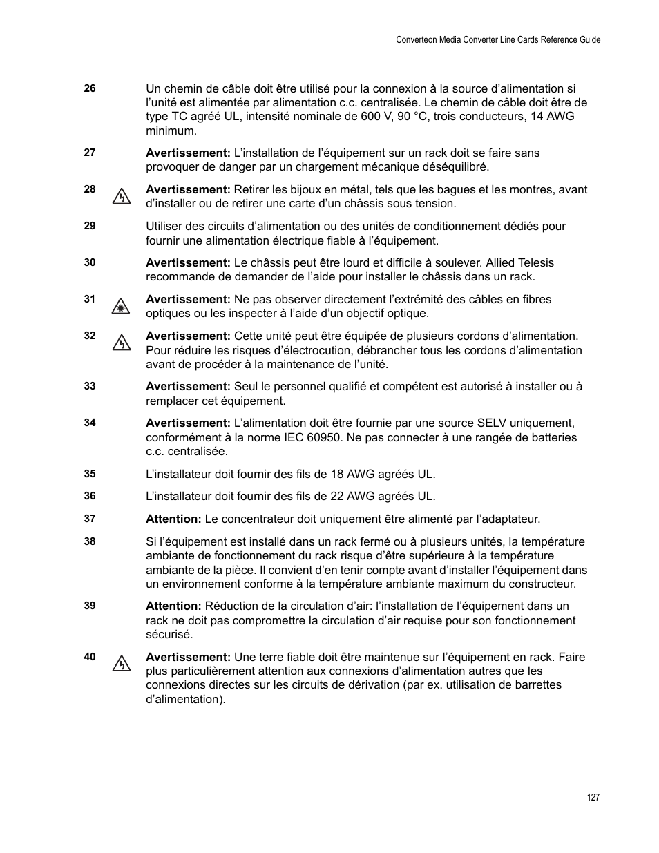 Allied Telesis AT-CM70S User Manual | Page 127 / 136