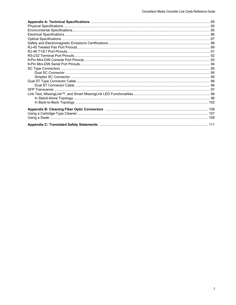 Allied Telesis AT-CM70S User Manual | Page 7 / 136