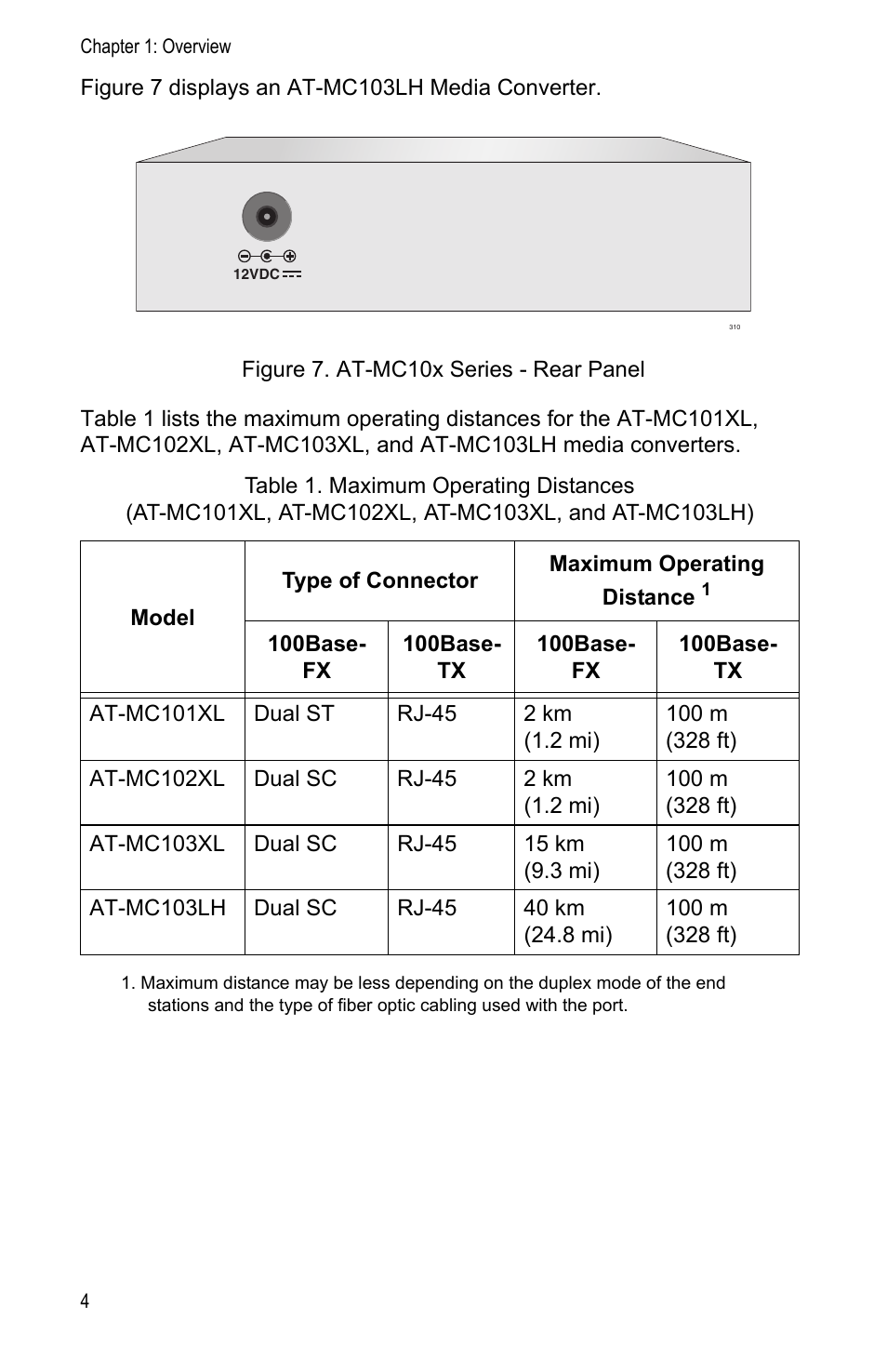 Allied Telesis AT-MC104LH User Manual | Page 14 / 84