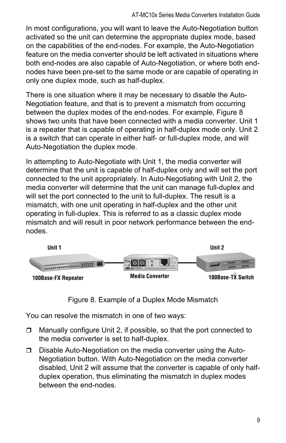 Allied Telesis AT-MC104LH User Manual | Page 19 / 84