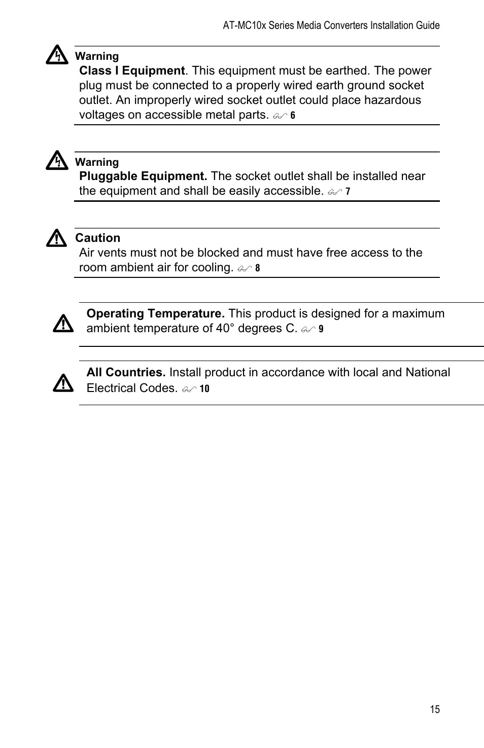 Allied Telesis AT-MC104LH User Manual | Page 25 / 84