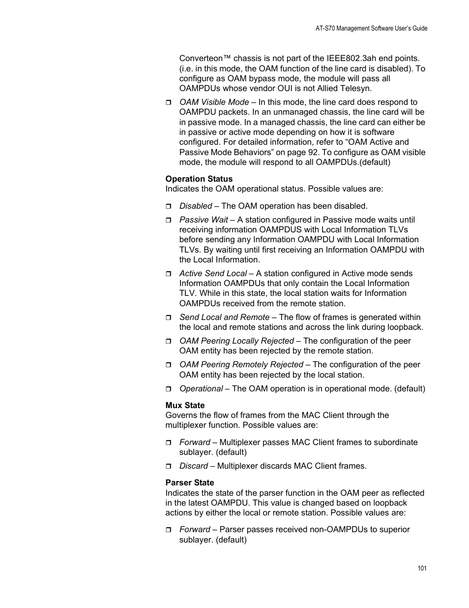 Allied Telesis AT-S70 User Manual | Page 101 / 134