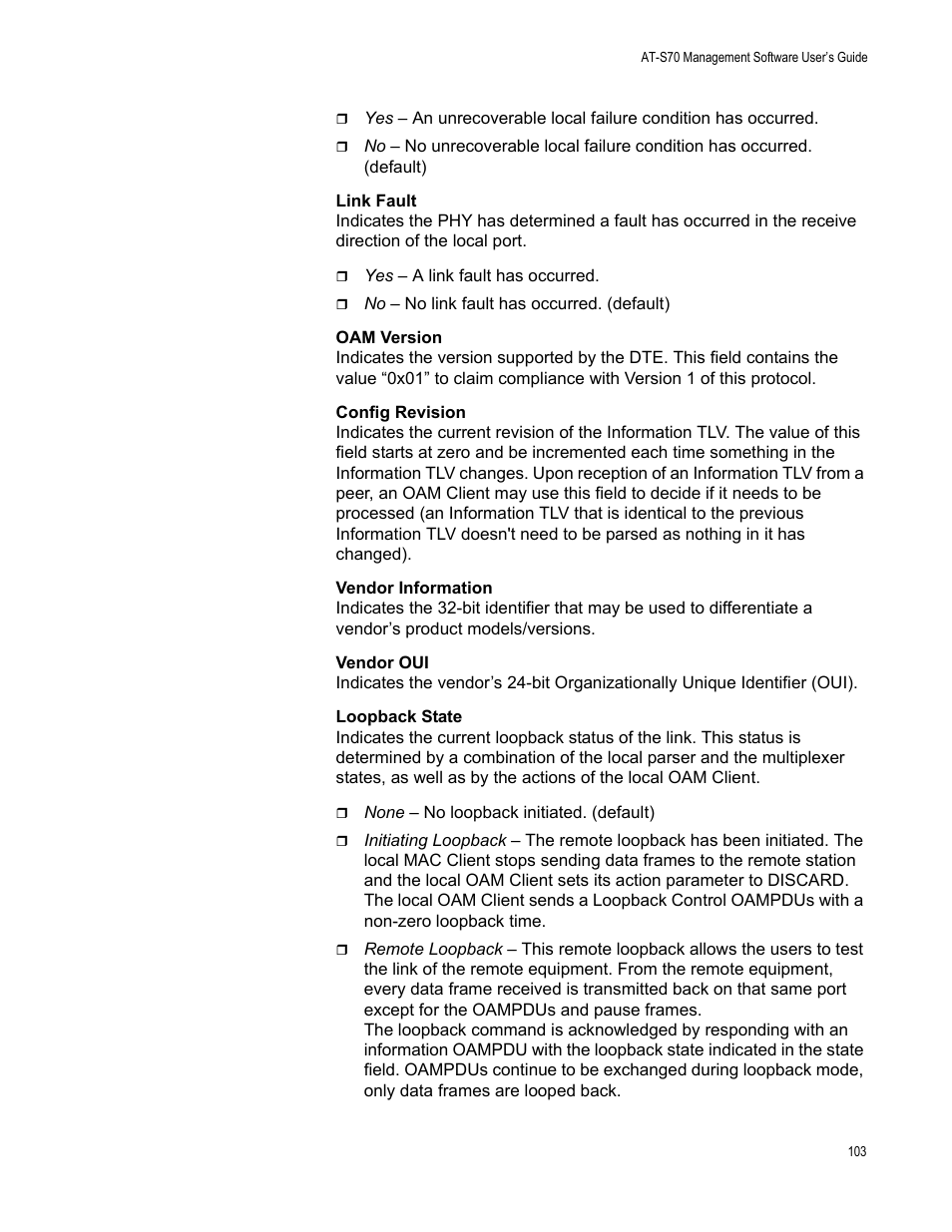 Allied Telesis AT-S70 User Manual | Page 103 / 134