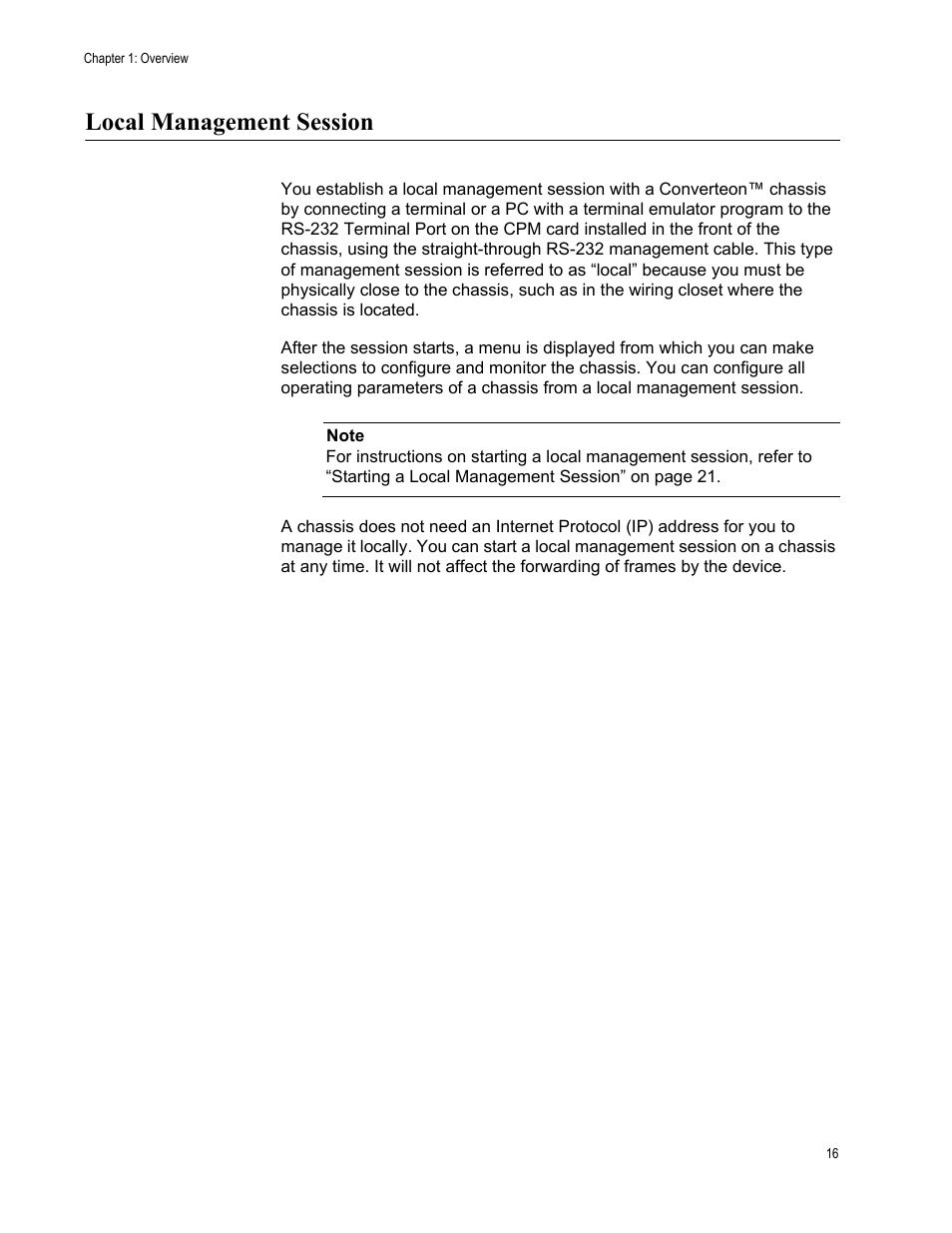 Local management session | Allied Telesis AT-S70 User Manual | Page 16 / 134