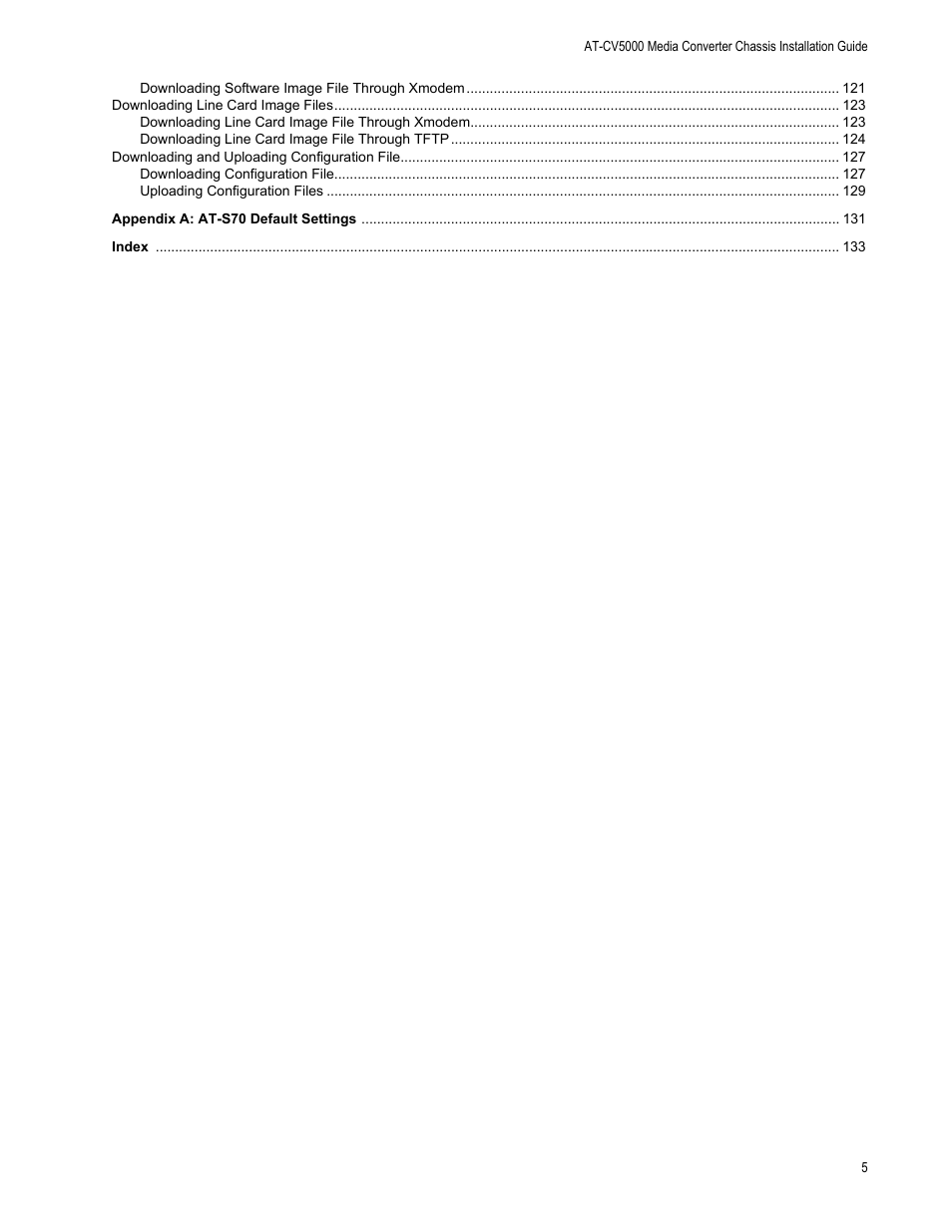 Allied Telesis AT-S70 User Manual | Page 5 / 134