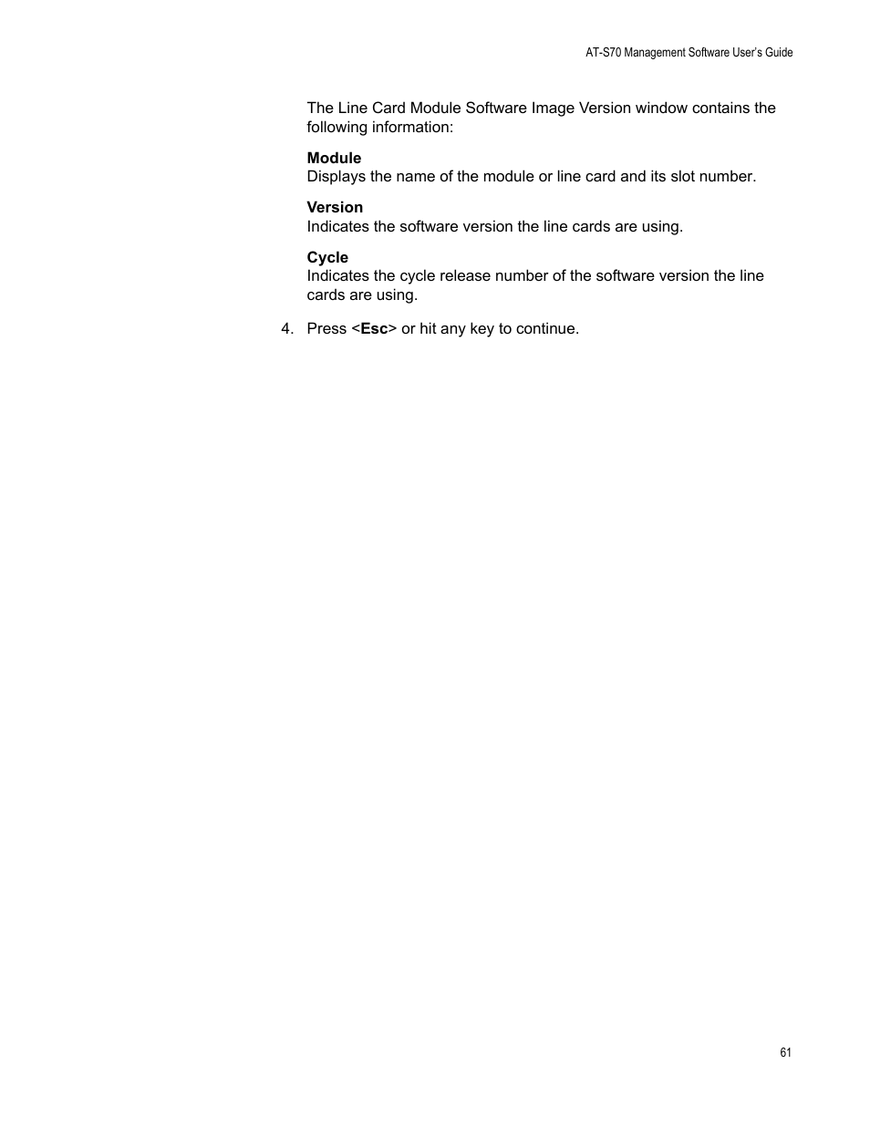 Allied Telesis AT-S70 User Manual | Page 61 / 134