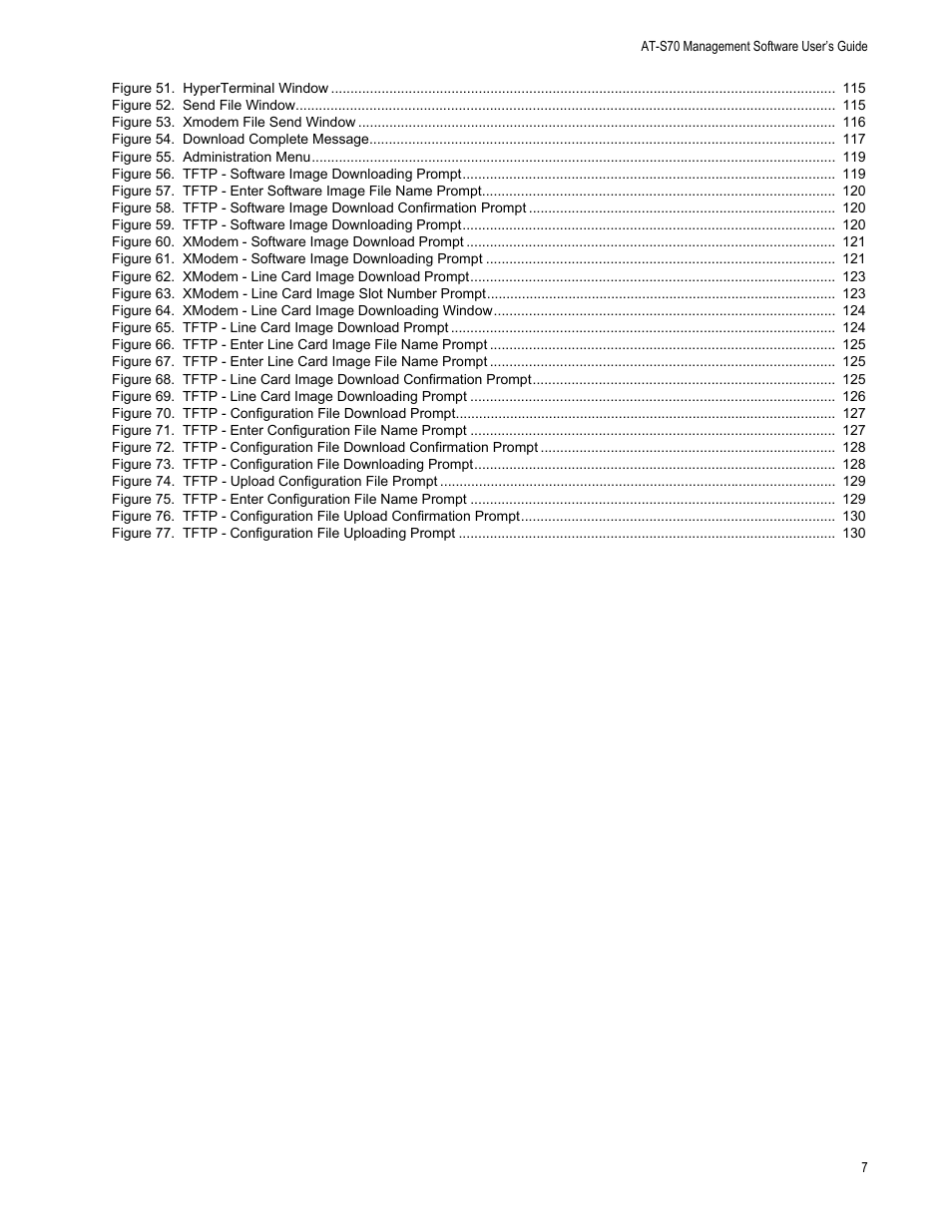 Allied Telesis AT-S70 User Manual | Page 7 / 134