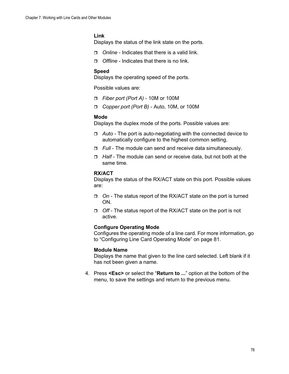 Allied Telesis AT-S70 User Manual | Page 78 / 134