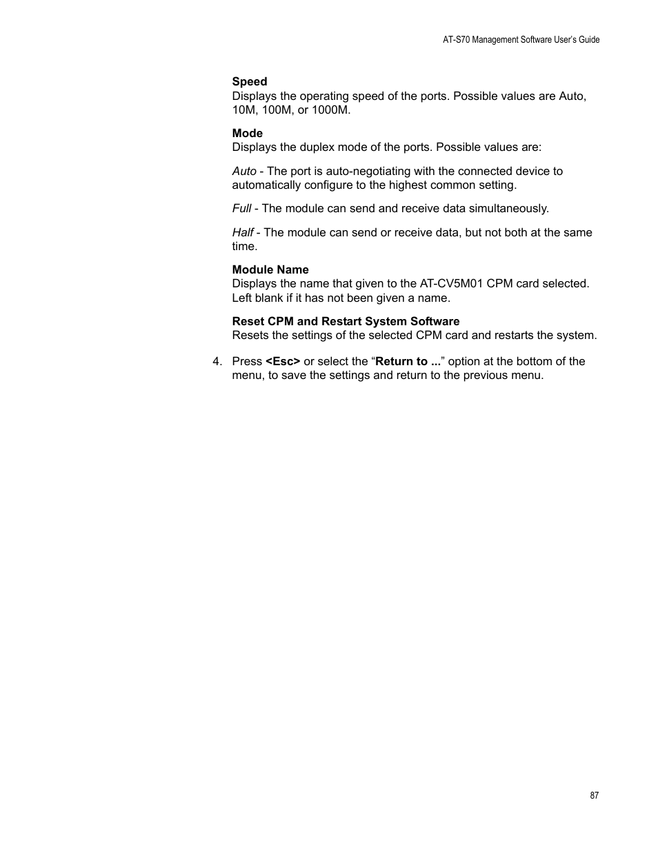 Allied Telesis AT-S70 User Manual | Page 87 / 134