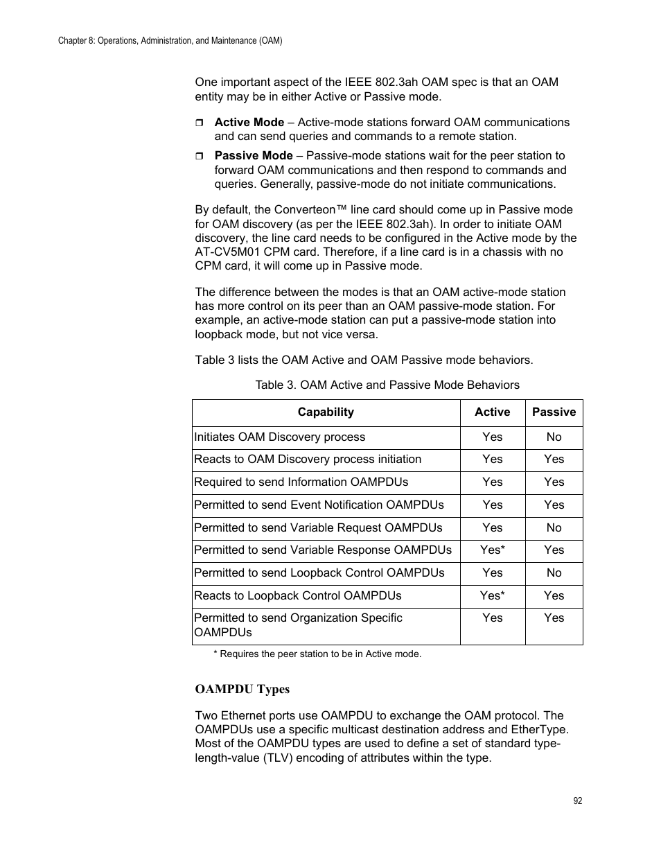 Oampdu types | Allied Telesis AT-S70 User Manual | Page 92 / 134