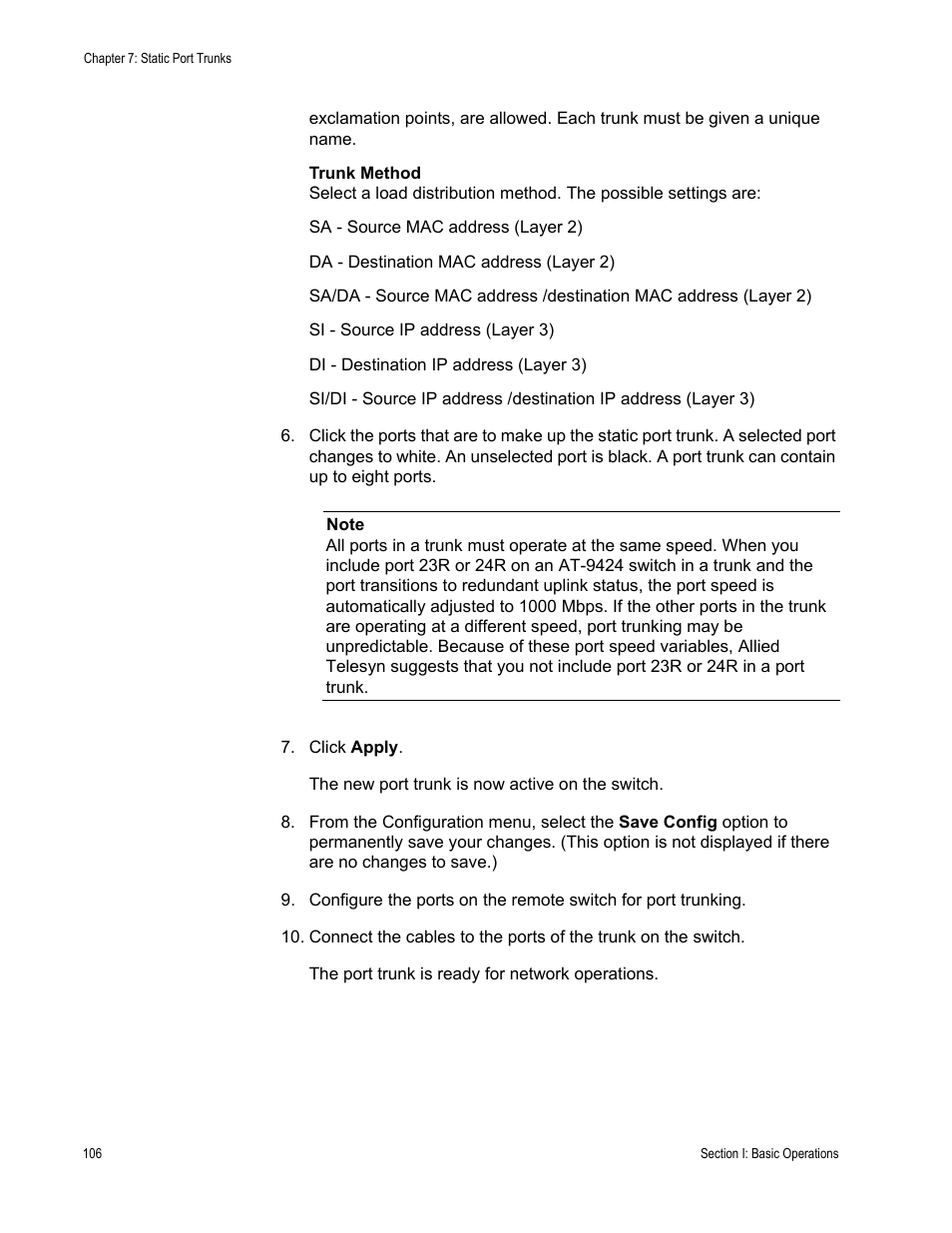 Allied Telesis AT-S63 User Manual | Page 106 / 462