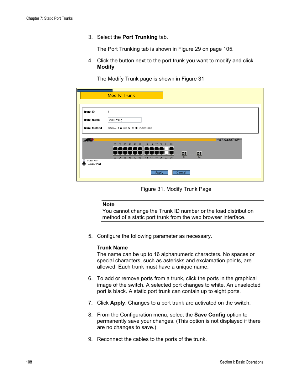 Allied Telesis AT-S63 User Manual | Page 108 / 462