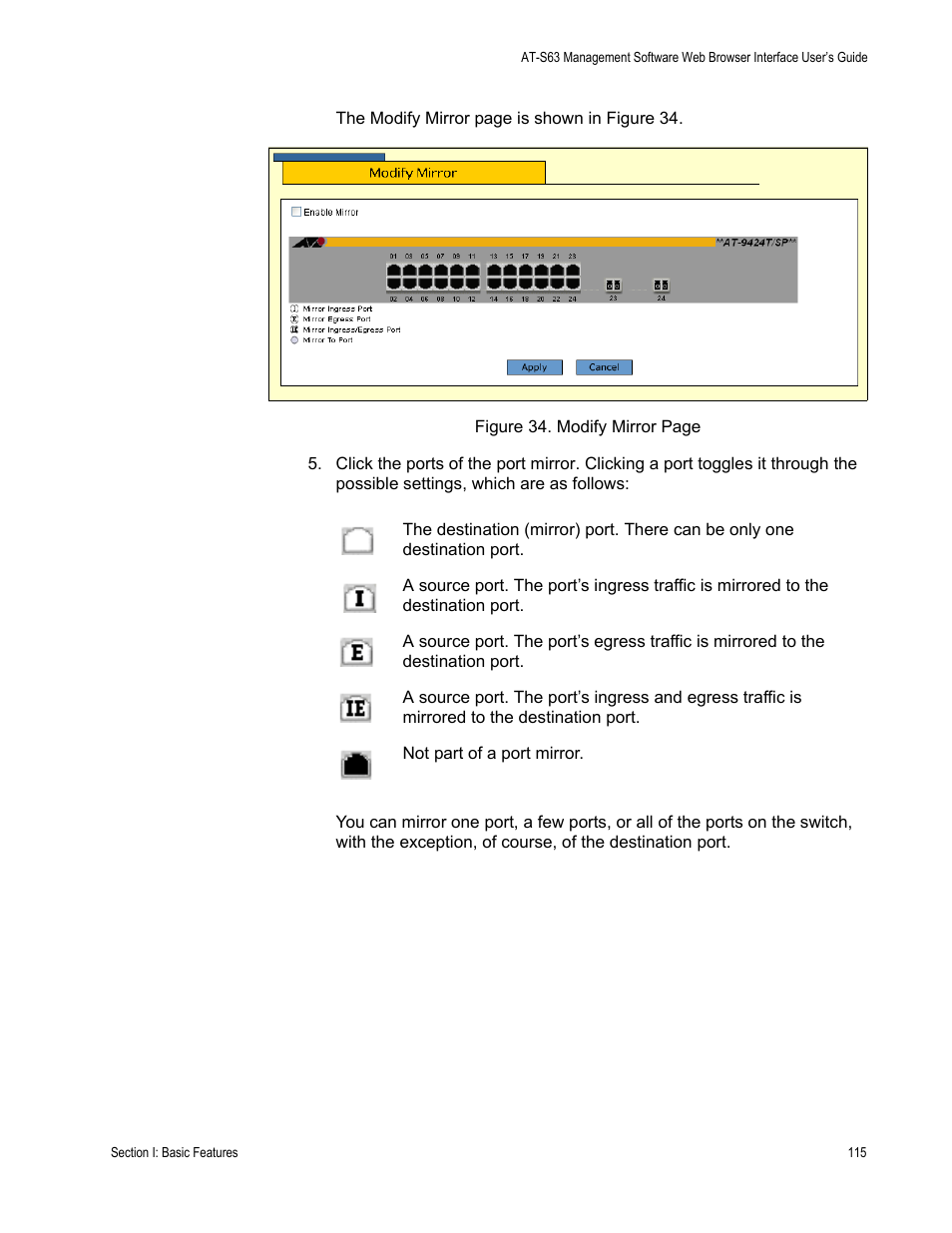Allied Telesis AT-S63 User Manual | Page 115 / 462