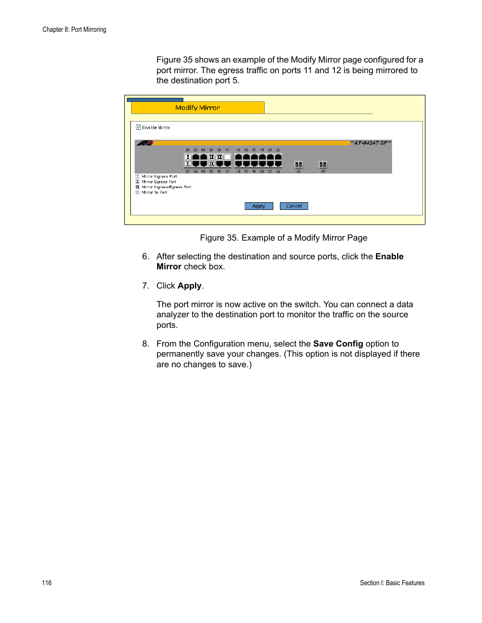 Allied Telesis AT-S63 User Manual | Page 116 / 462