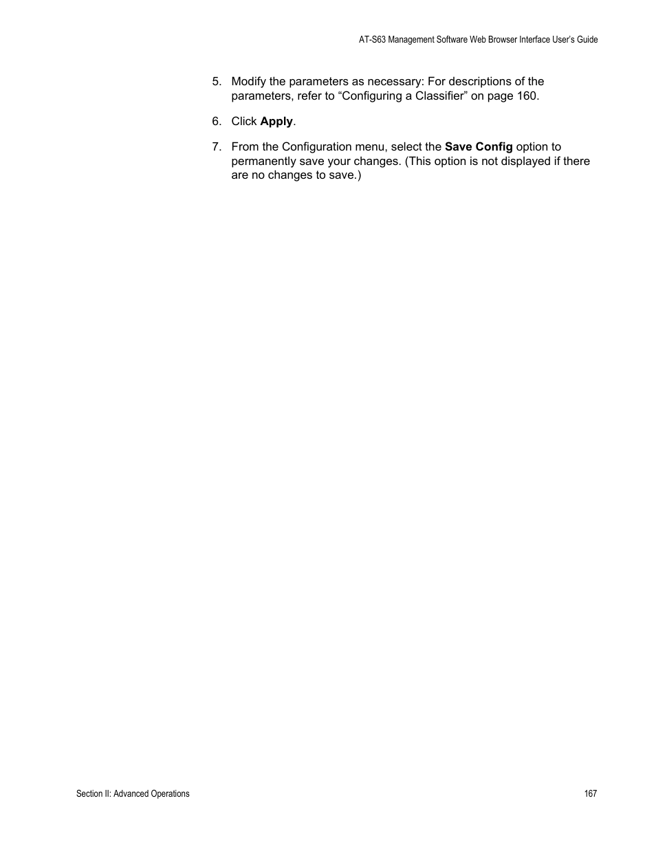 Allied Telesis AT-S63 User Manual | Page 167 / 462