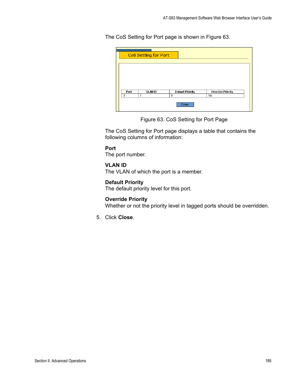 Allied Telesis AT-S63 User Manual | Page 189 / 462