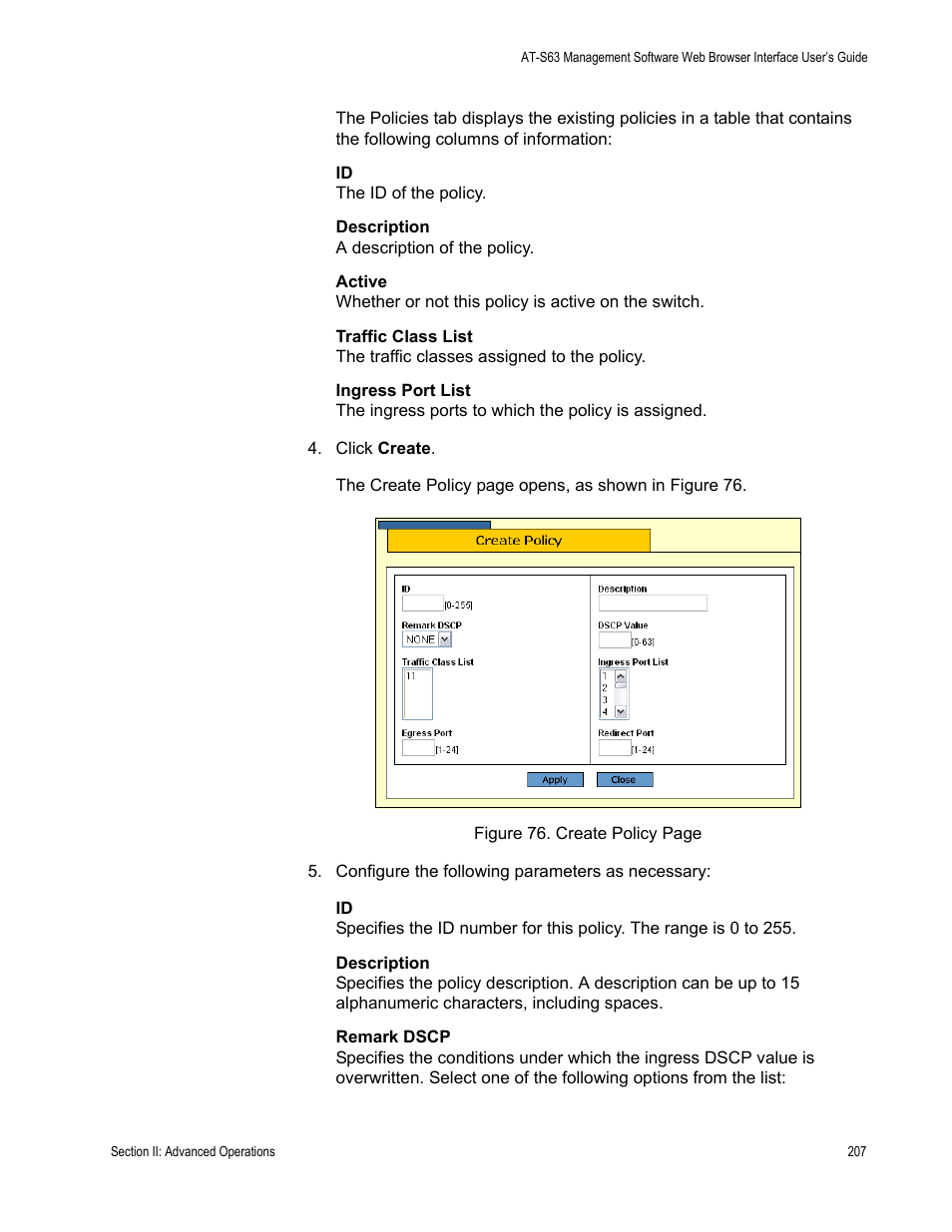 Allied Telesis AT-S63 User Manual | Page 207 / 462