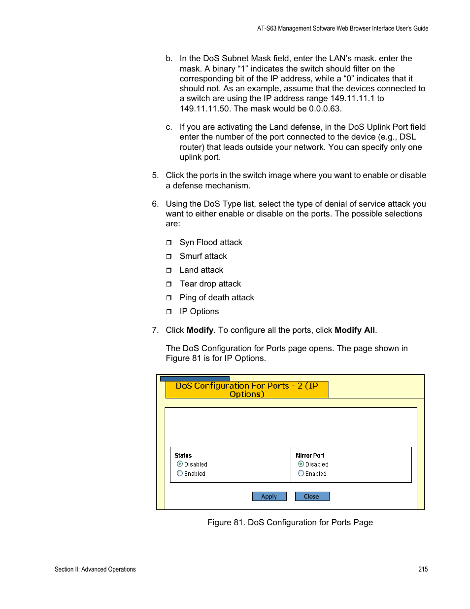 Allied Telesis AT-S63 User Manual | Page 215 / 462
