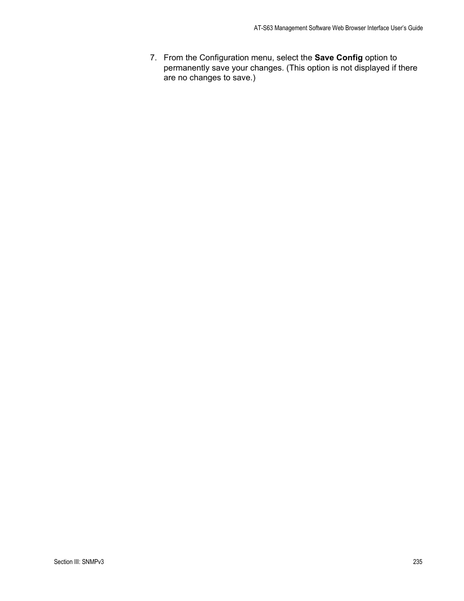 Allied Telesis AT-S63 User Manual | Page 235 / 462