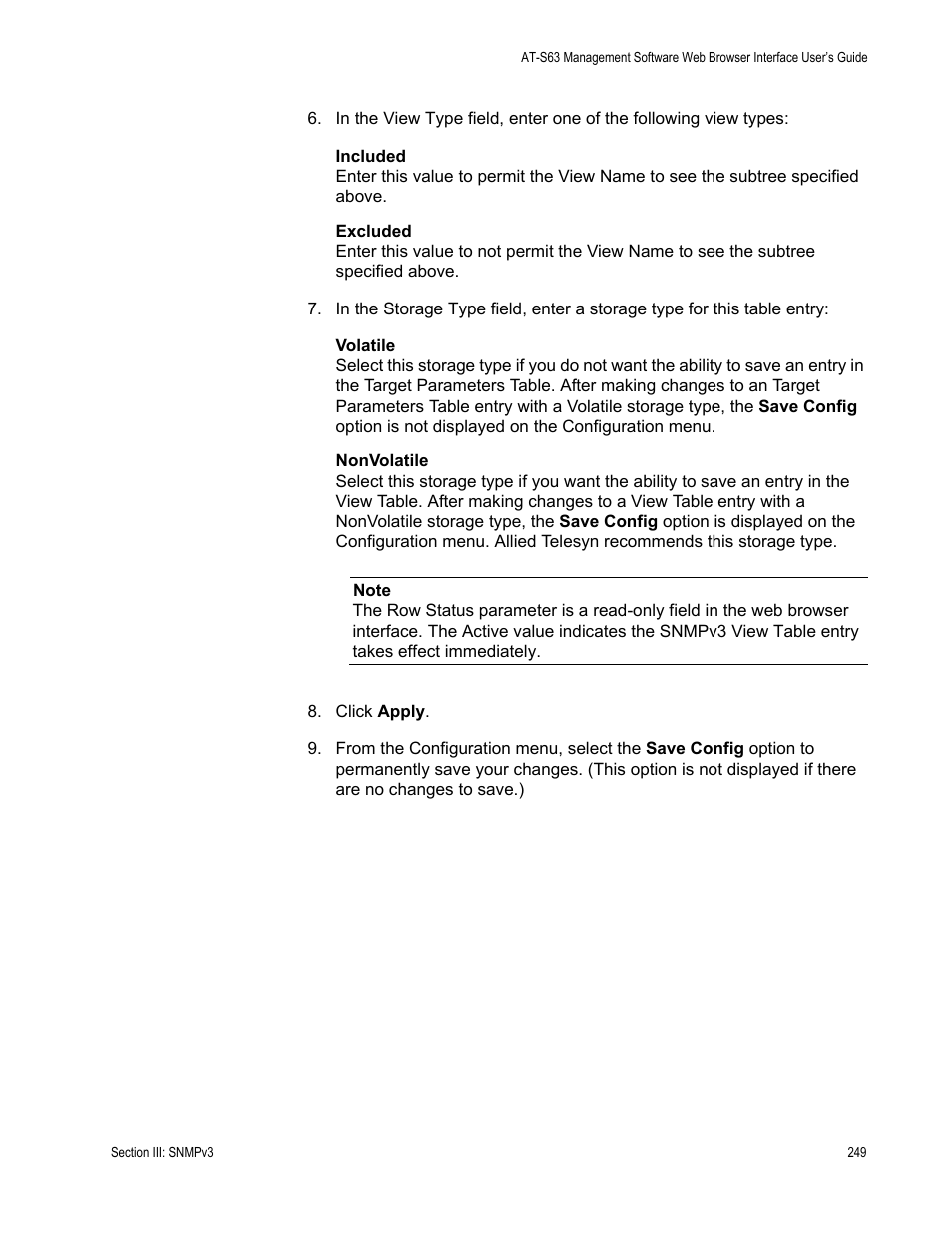 Allied Telesis AT-S63 User Manual | Page 249 / 462