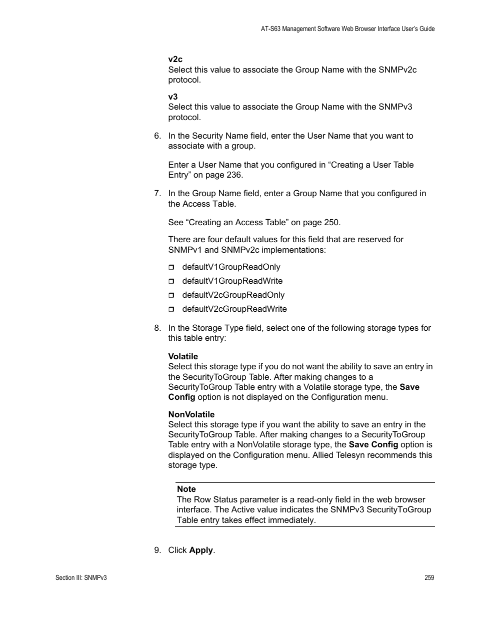 Allied Telesis AT-S63 User Manual | Page 259 / 462