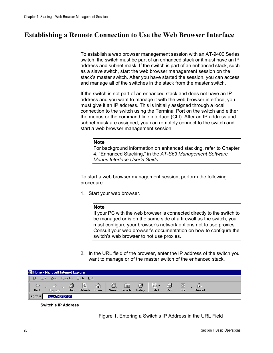 Allied Telesis AT-S63 User Manual | Page 28 / 462