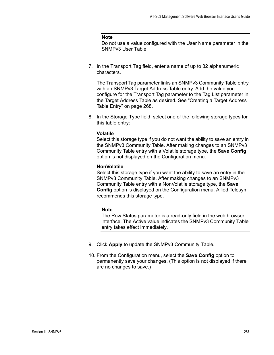 Allied Telesis AT-S63 User Manual | Page 287 / 462