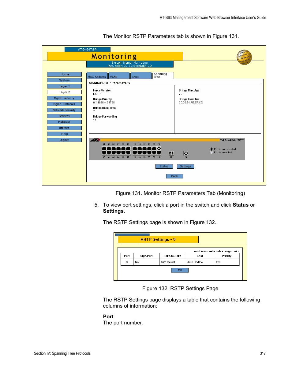 Allied Telesis AT-S63 User Manual | Page 317 / 462