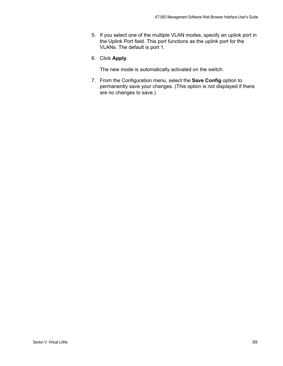 Allied Telesis AT-S63 User Manual | Page 355 / 462
