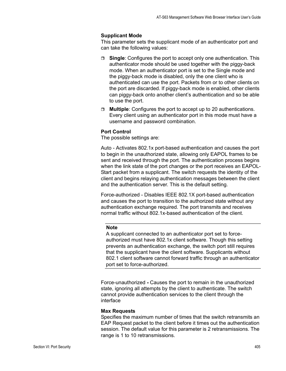 Allied Telesis AT-S63 User Manual | Page 405 / 462