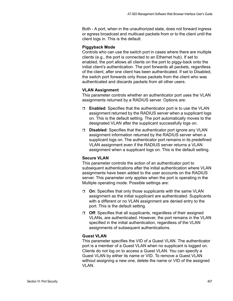 Allied Telesis AT-S63 User Manual | Page 407 / 462