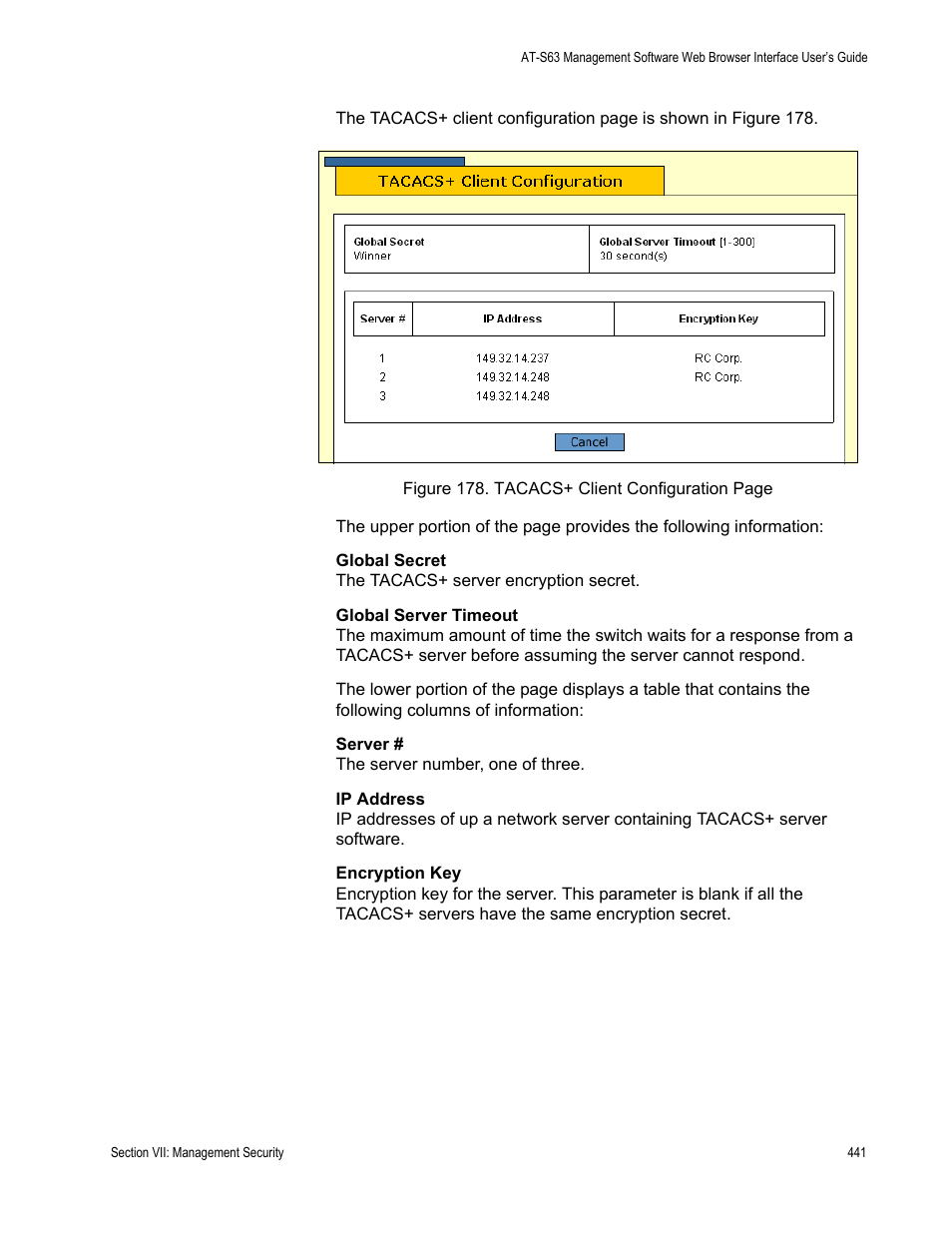 Allied Telesis AT-S63 User Manual | Page 441 / 462