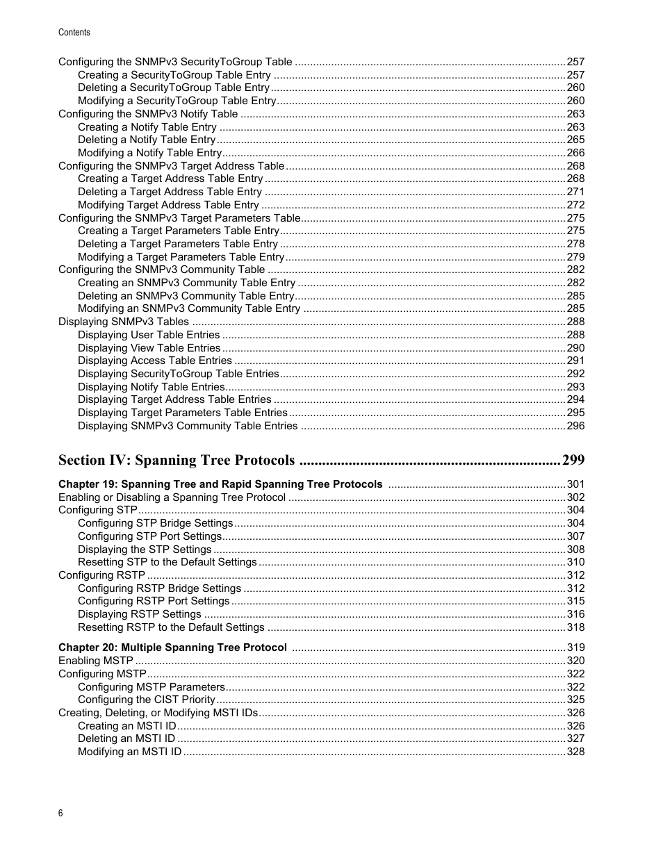 Allied Telesis AT-S63 User Manual | Page 6 / 462
