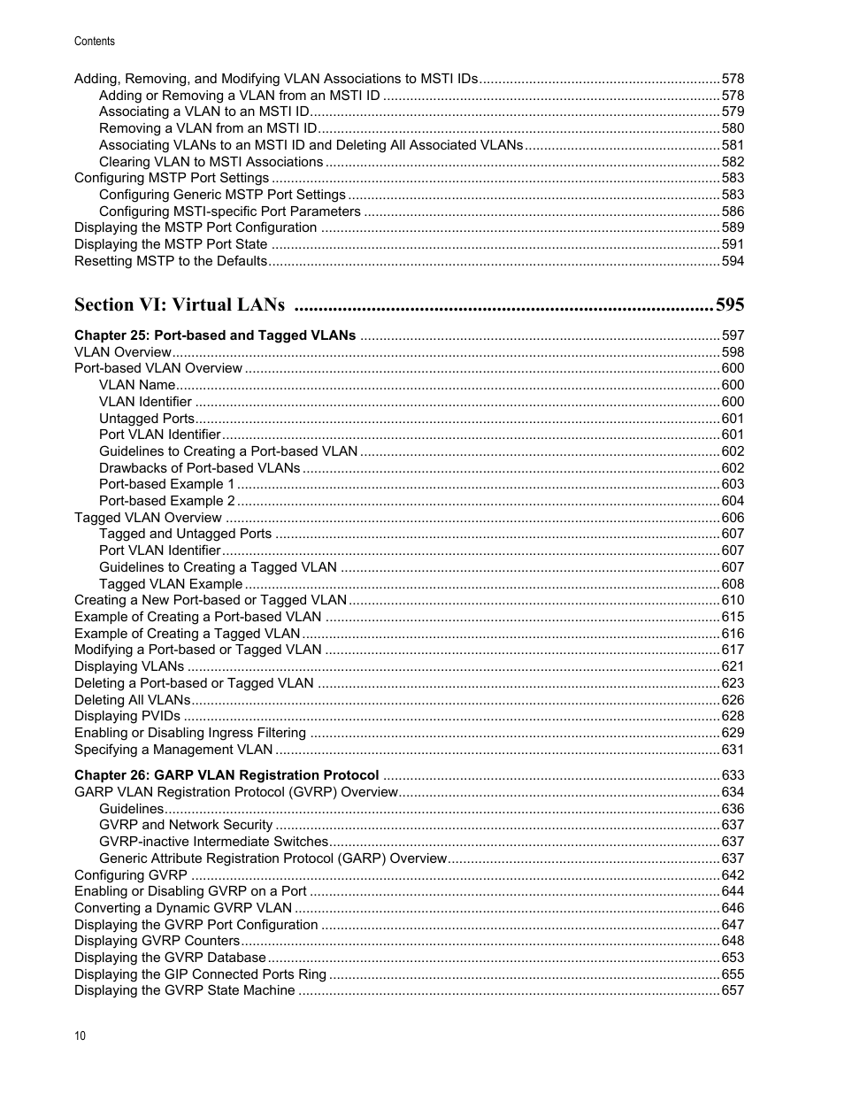 Allied Telesis AT-S63 User Manual | Page 10 / 908