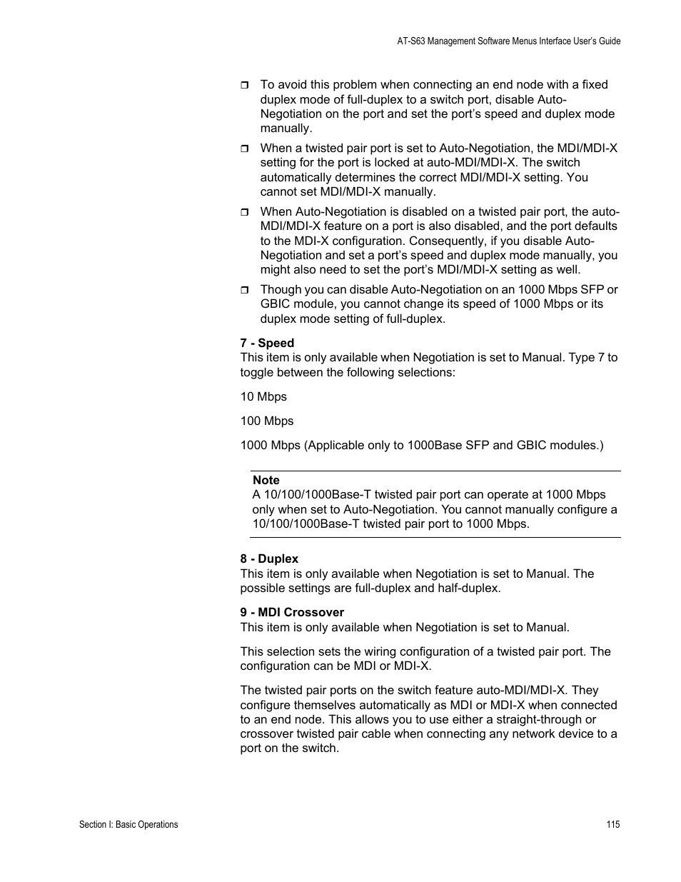 Allied Telesis AT-S63 User Manual | Page 115 / 908