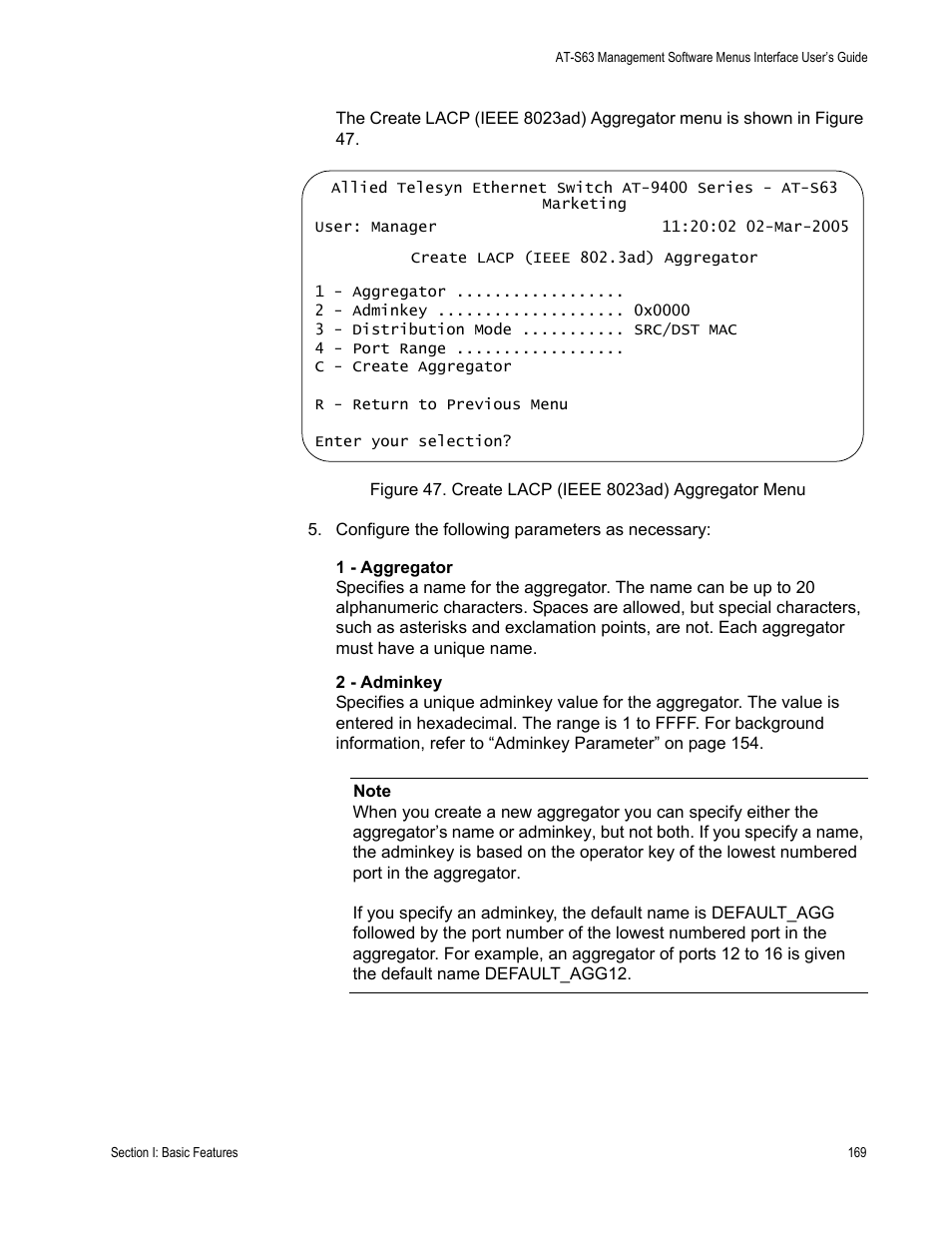 Allied Telesis AT-S63 User Manual | Page 169 / 908